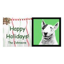 Bull Terrier Personalised Photo Card