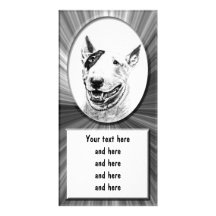 Bull Terrier Personalized Photo Card