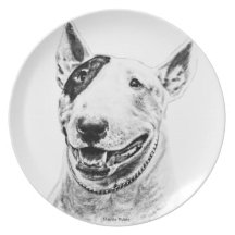 Bull Terrier Plate