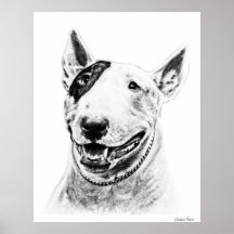Bull Terrier Print