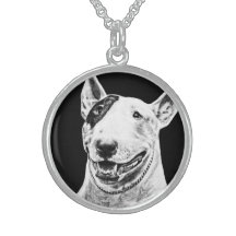 Bull Terrier Sterling Silver Necklace