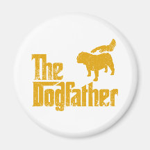 Bulldog Fridge Magnet