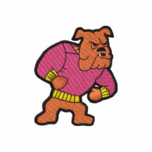 Bulldog Mascot Embroidered Shirt