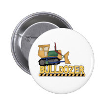 Bulldozer Tshirts and Gifts Pinback Button