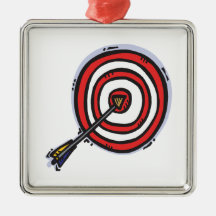 Bulls Eye 2 Christmas Tree Ornament