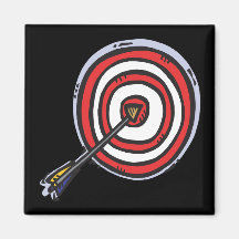 Bulls Eye 2 Fridge Magnets