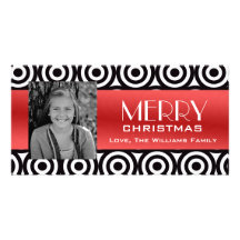 Bulls Eye Customized Photo Card