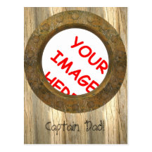 bull's-eye photo frame post card