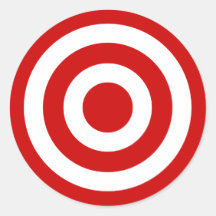 Bull's_Eye Round Stickers