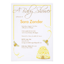 Bumble Bee Baby Shower Invitation