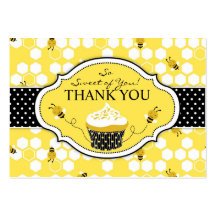 Bumble Bee TY Gift Tag Business Card Template