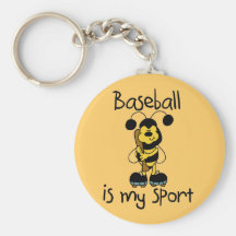 Bumblebee Baseball My Sport Tshirts and Gifts Key Chain
