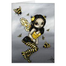 "Bumblebee Fairy" Greeting Card