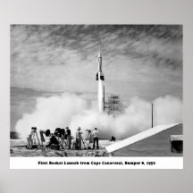 Bumper 8, First Rocket Launch from Cape Canaveral Posters