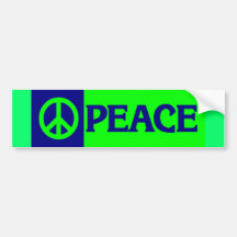 BUMPER peace3 Bumper Stickers