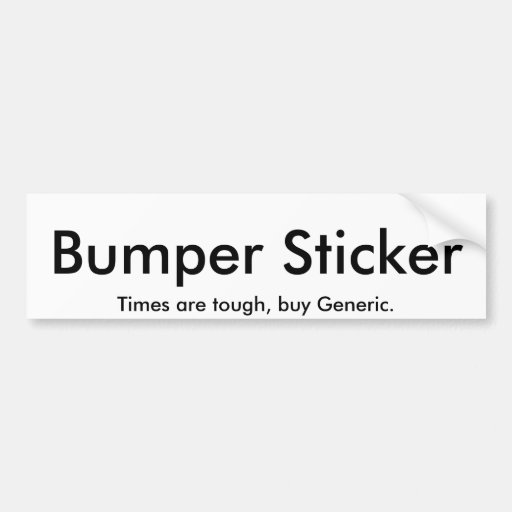 Bumper Sticker