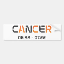 Bumper sticker "Cancer in Tiger's Style".