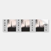 Bumper Sticker/Eiffel Tower
