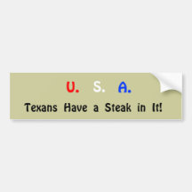 Bumper Sticker for Texas
