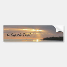Bumper Sticker "In God We Trust'