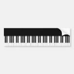 Bumper Sticker - Piano Keyboard black white