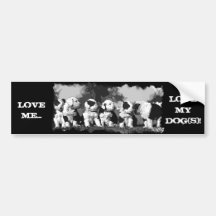 Bumper Sticker Sheepdog Sheep Dog Cartoon Love me