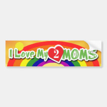 BUMPERSTICKERS - Luv 2 Moms Bumper Stickers