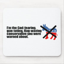 BUMPERTEMPLATE - God fearing conservative Mouse Pad