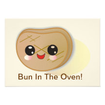 Bun In The Oven! Baby Shower Invitation