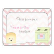 Bun in the Oven Girl Invitation