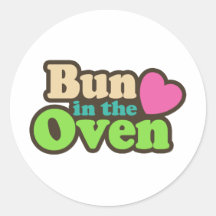 Bun In The Oven Stickers