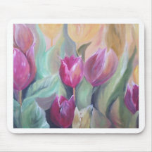 bunch of tulips mouse pads