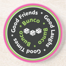 bunco good friends beverage coaster