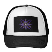 Bundled Blue Straw Fractal Art Star Trucker Hat