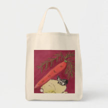 Bunny and Carrot Tote Bag