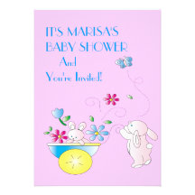 Bunny Baby Shower Invitation