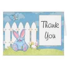 Bunny Baby Shower Thank You Card