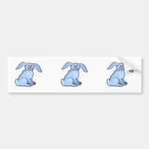Bunny Blue Bumper Stickers