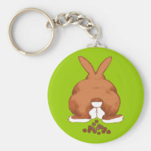 Bunny Butt Keychain