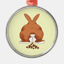 Bunny Butt Ornament