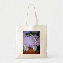 bunny hates beans tote bags