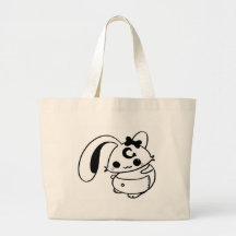 bunny kawaii doll canvas bag