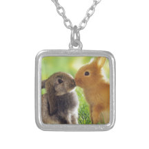 Bunny Kiss Custom Necklace