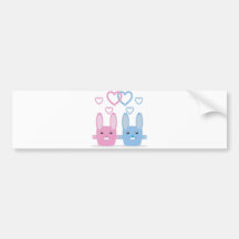 Bunny love bumper stickers