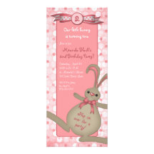 Bunny Rabbit Birthday Party Invitation