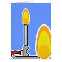 Bunsen Burner Greeting Card