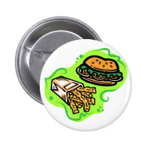 Burger & Fries Buttons