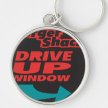 Burger Shack Drive Up Window Keychain