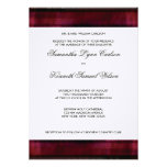 Burgundy Red Wedding Invitation