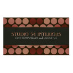Burgundy Rose Dots Beauty Studio Business Cards